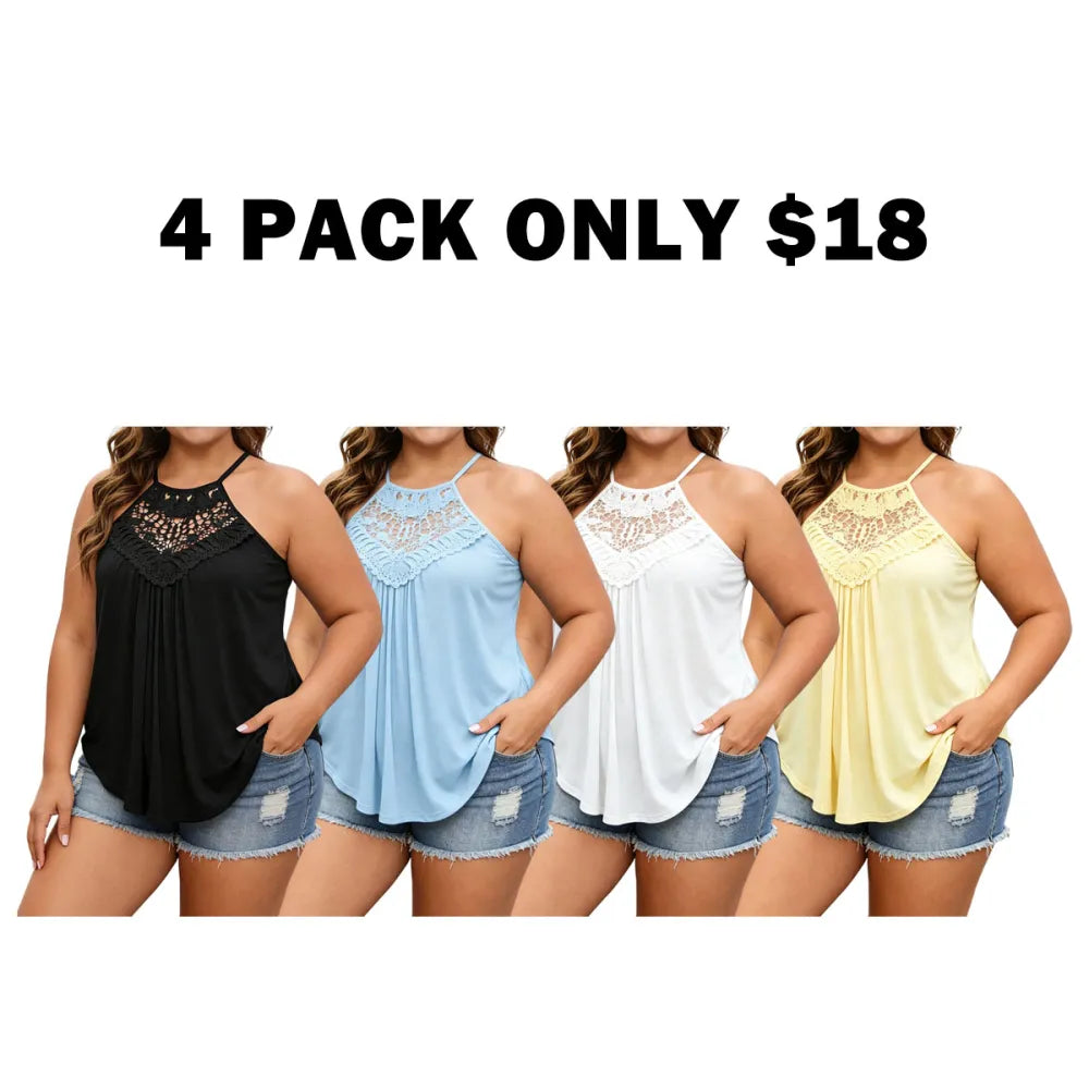 Plus Size Ruched Halter Top