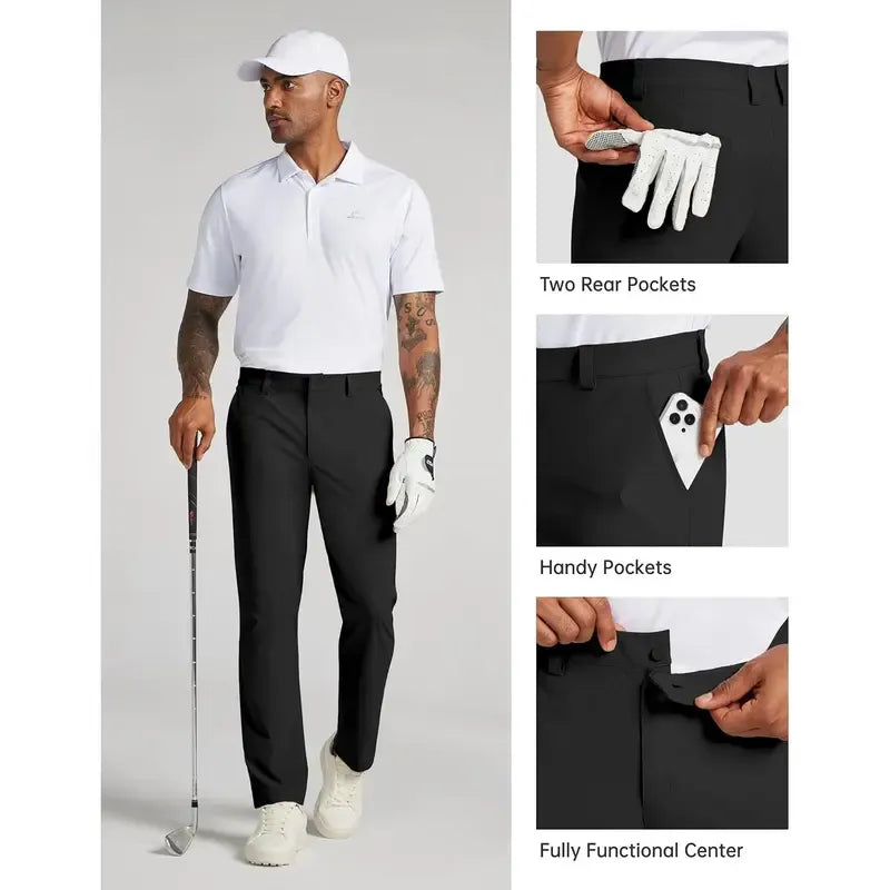 Men's Golf Stretch Straight Leg Pants