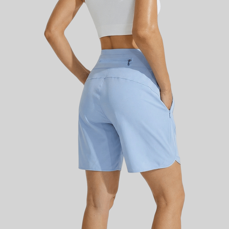 ⏰Hot Sale Women's Active Athletic Long Running High Wasistband Shorts