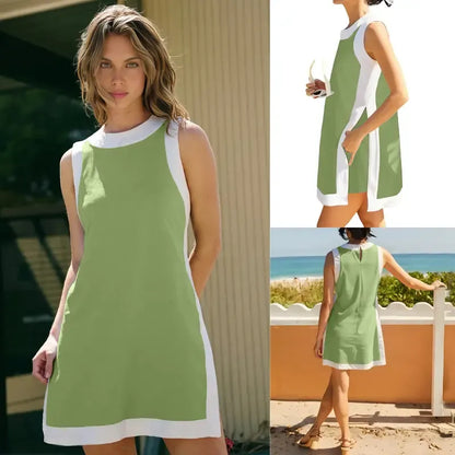 Women's Casual Color Block Two Piece Sets