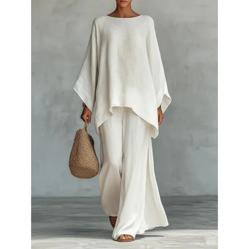 Boho Linen Two Piece Set