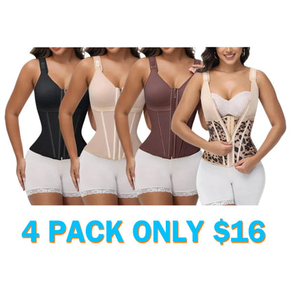 Waist Shapewear for Women with Bra Tummy Control Girdle