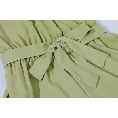Women's Summer And Autumn Short Sleeved Jumpsuit