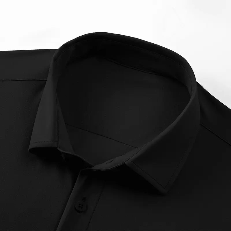 Men's slim fit stretch wrinkle-free button shirt