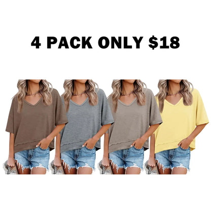 Womens Summer V Neck T Shirts