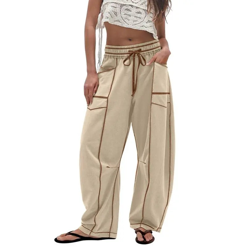 Wide Leg Drawstring Sweatpants