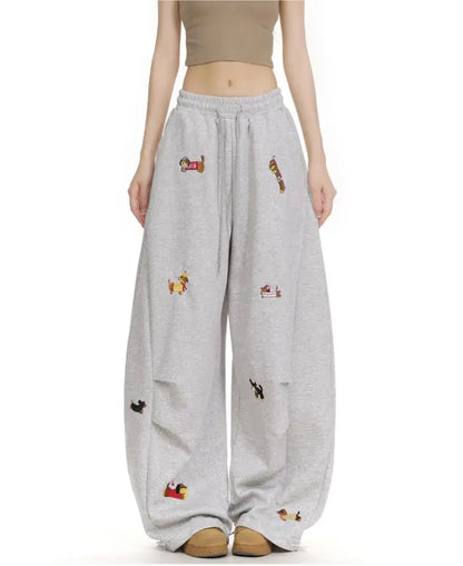 Puppy Loose Fit Tube Sweatpants