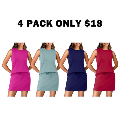 Two Piece Tennis Skirt Sets