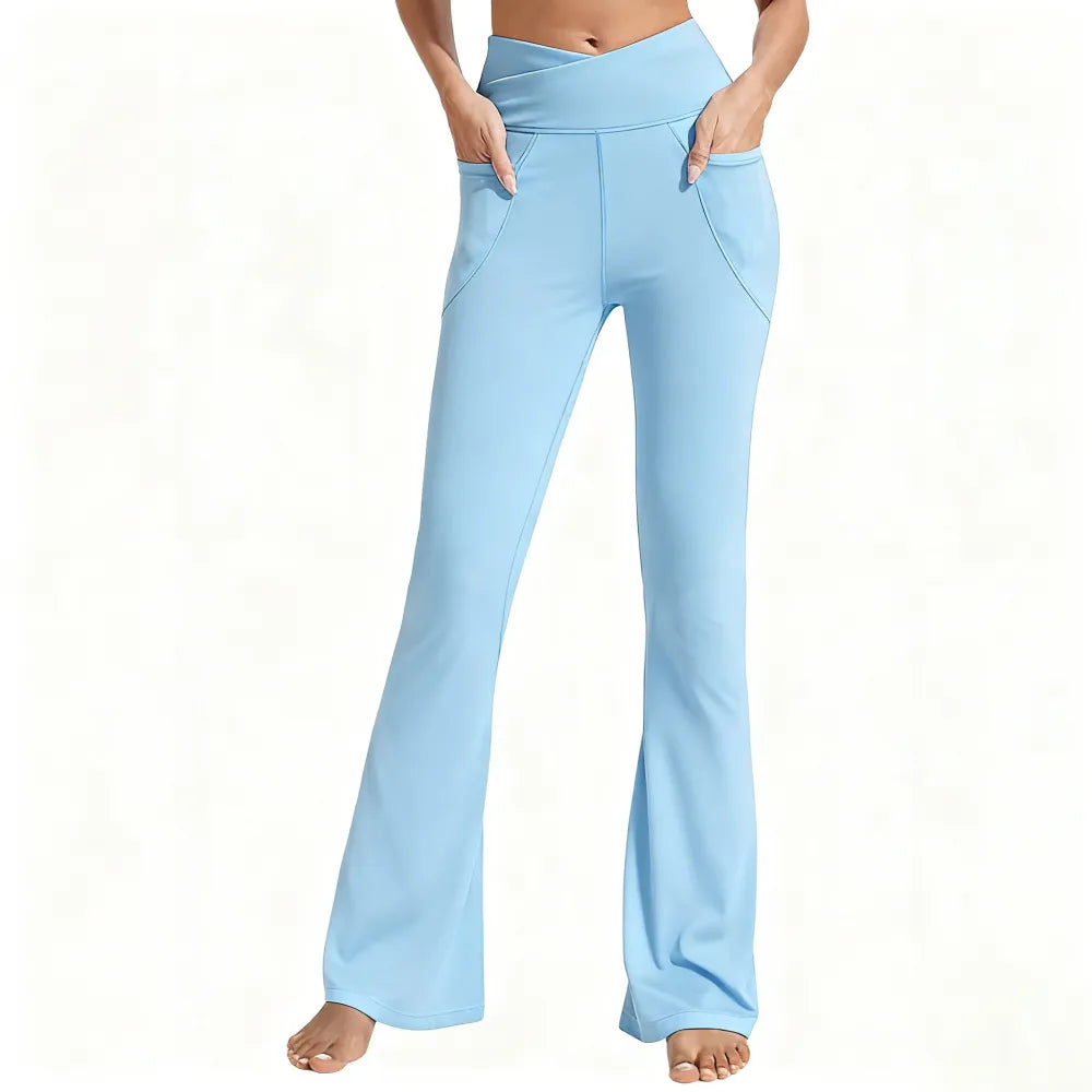 Women's High Waisted Flare Leggings