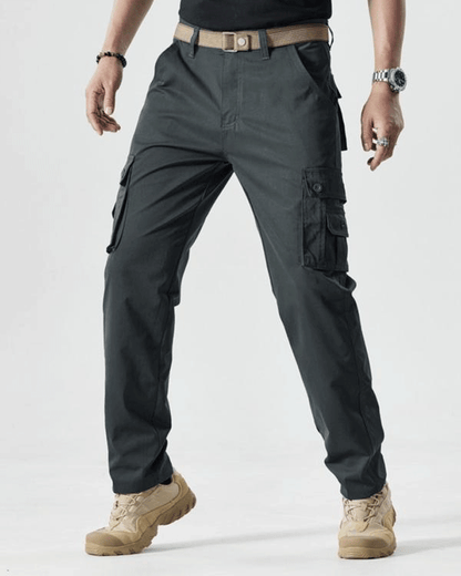 2026 Hot Sale-Men's Solid Color Patched Zipper Fly Cargo Pants