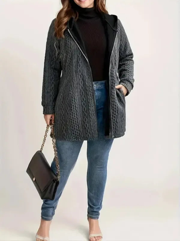 Women's Solid Color Pocket Coat