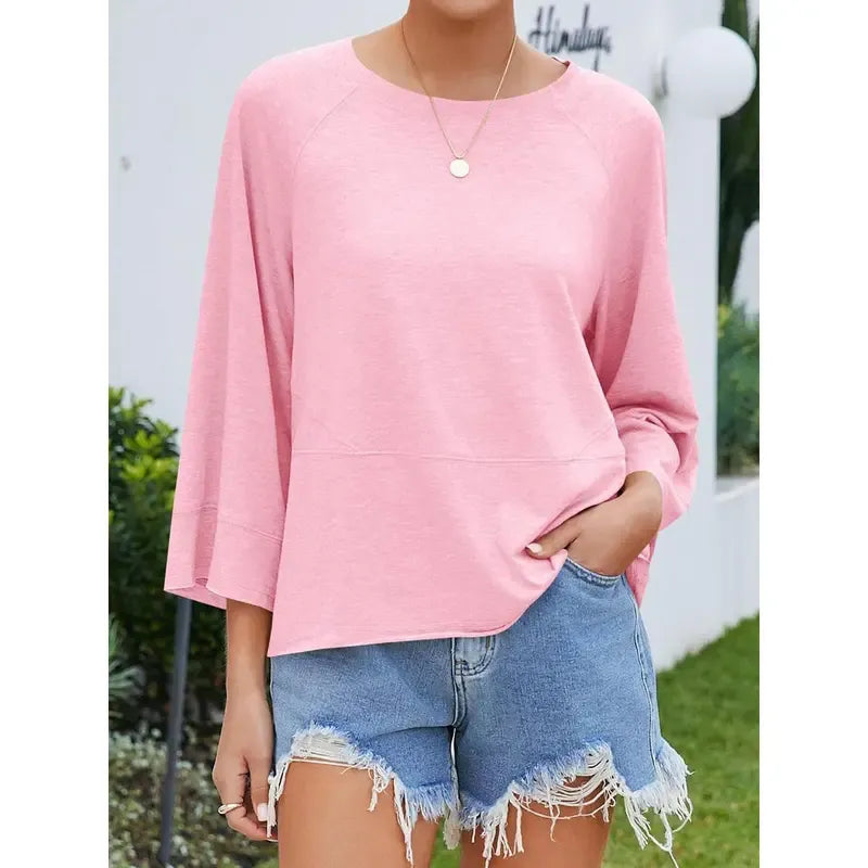 3/4 Batwing Sleeve Tops