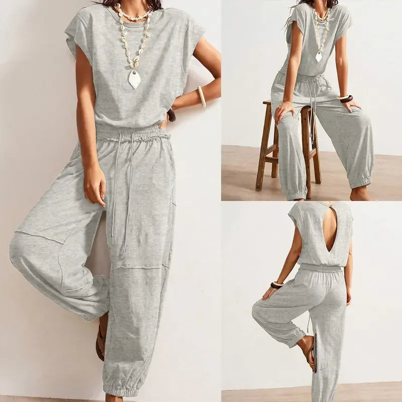 Women's Hollow Out Boho Jumpsuit