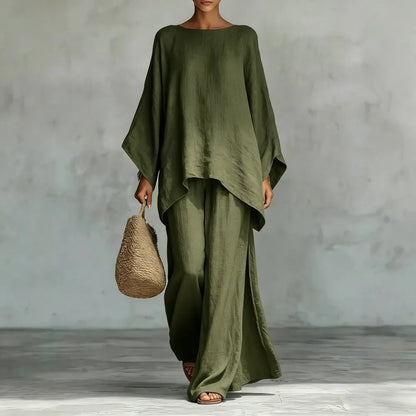 Boho Linen Two Piece Set