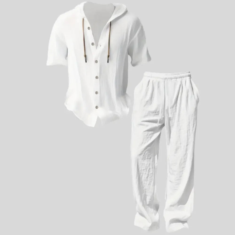 Men’s lightweight two-piece set with a hood