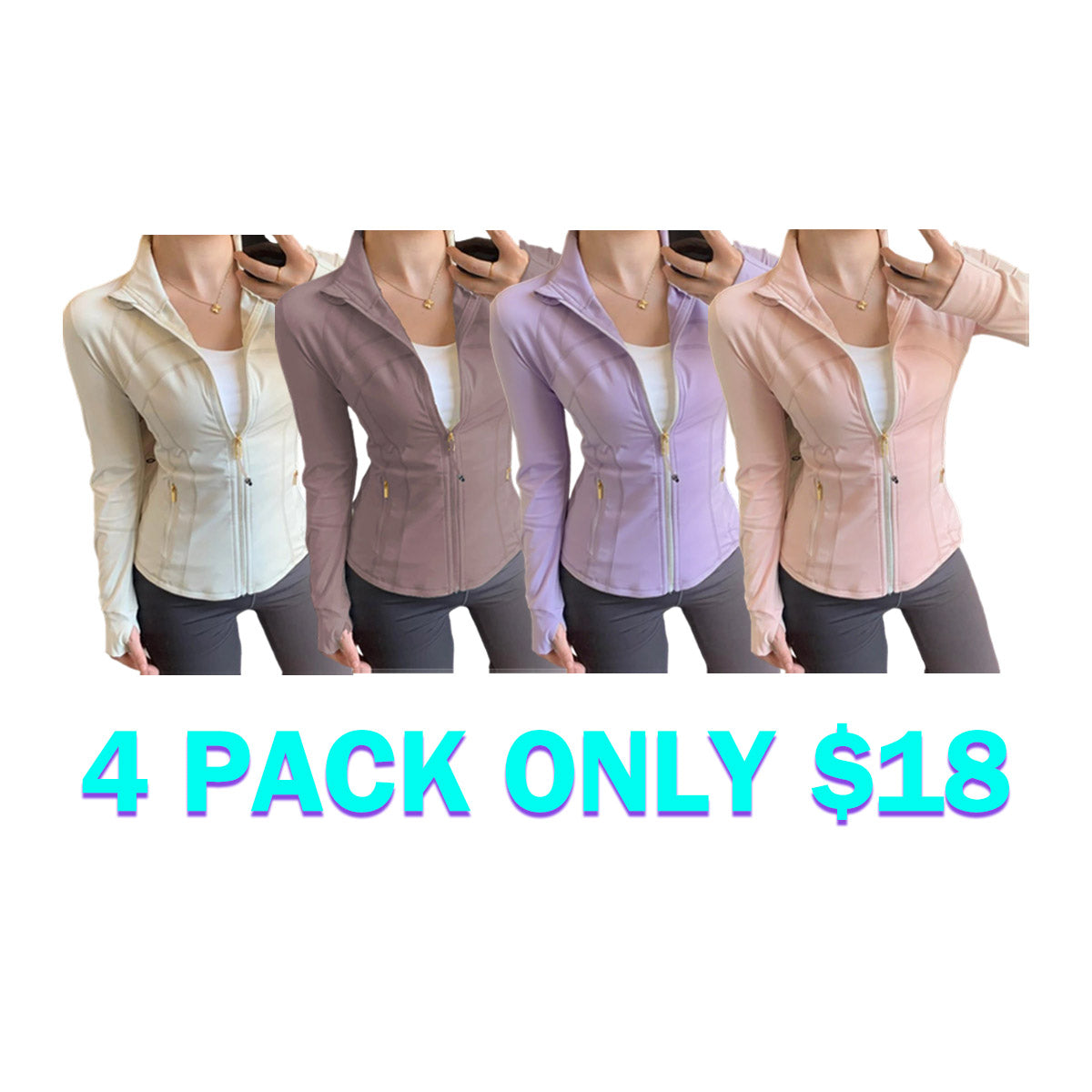 Yoga suit gold zipper version women's yoga jacket