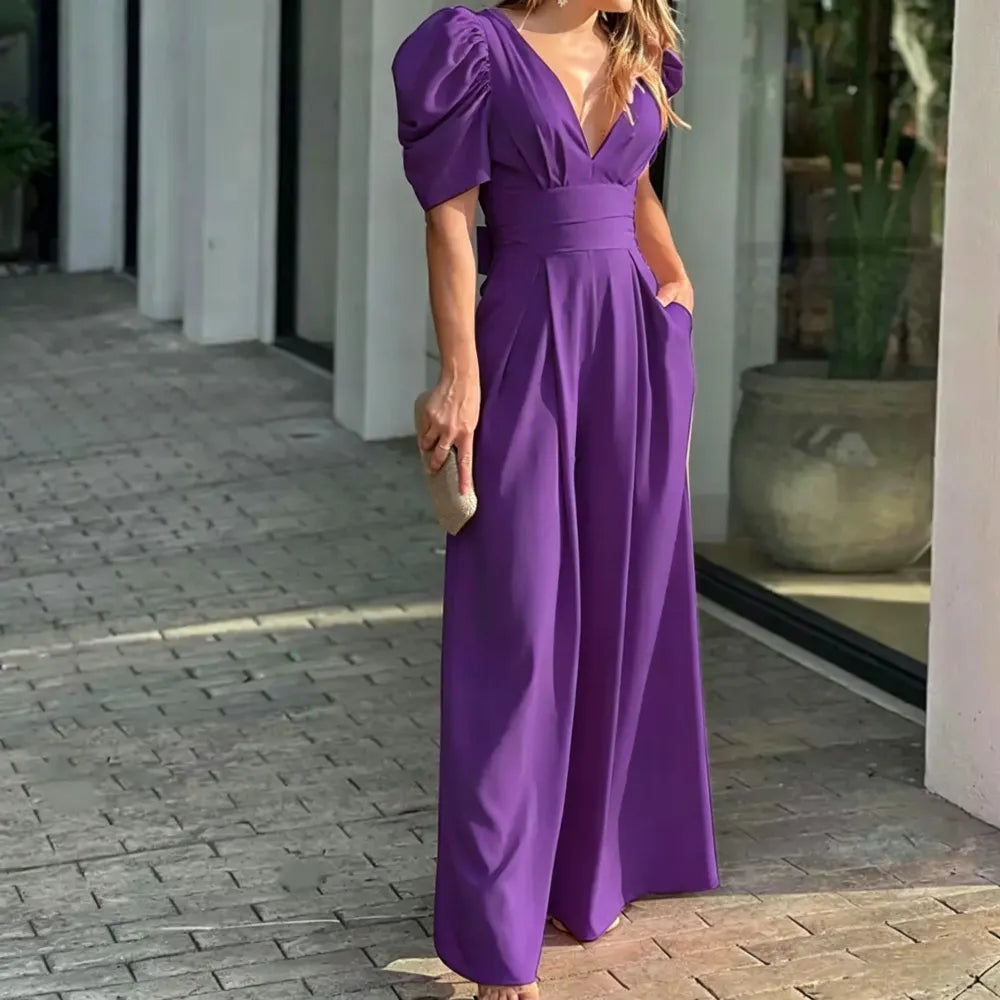 Puff Sleeve Jumpsuit