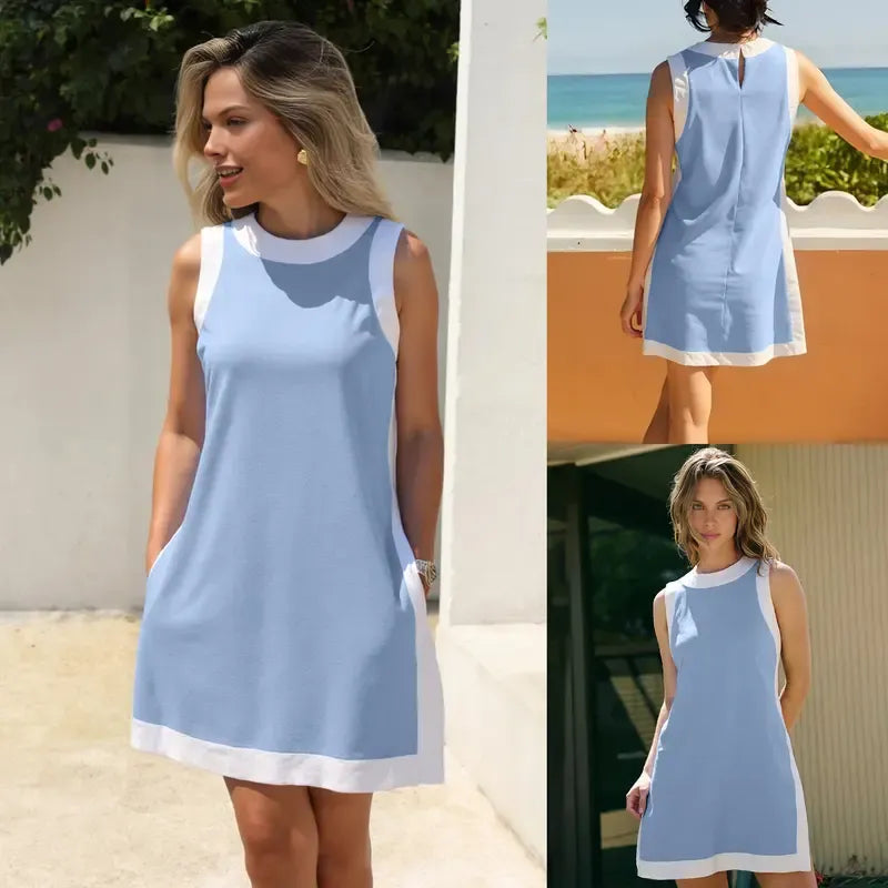 Women's Casual Color Block Two Piece Sets