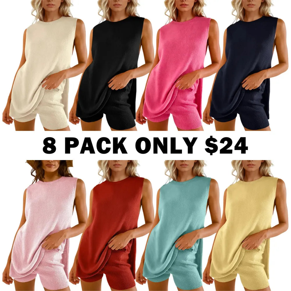 Women's 2 Piece Summer Knit Sweater Set