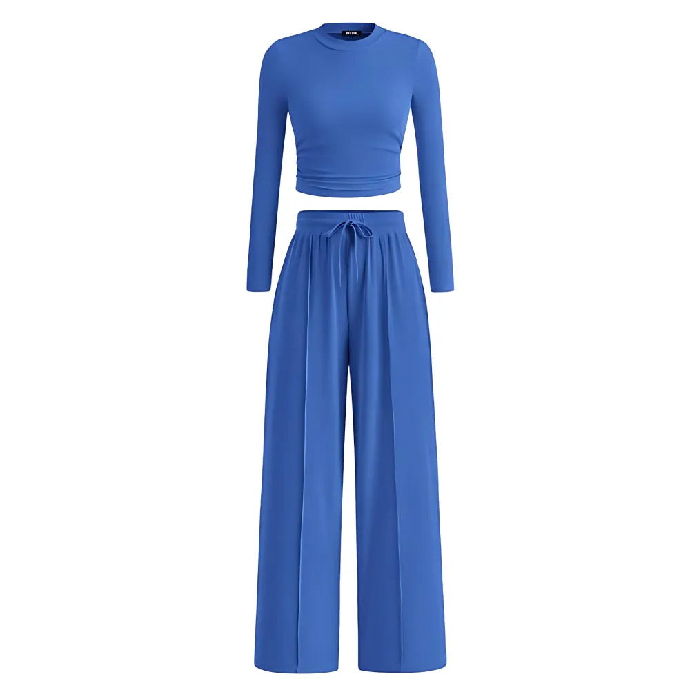 2-Piece Ribbed Knit Lounge Set