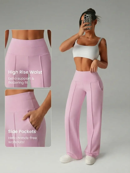 Women's Plain Loose Straight Leg Pants