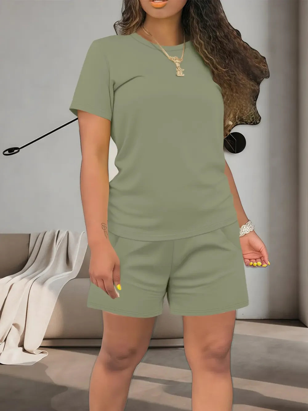 Women's Solid Co-ord Set