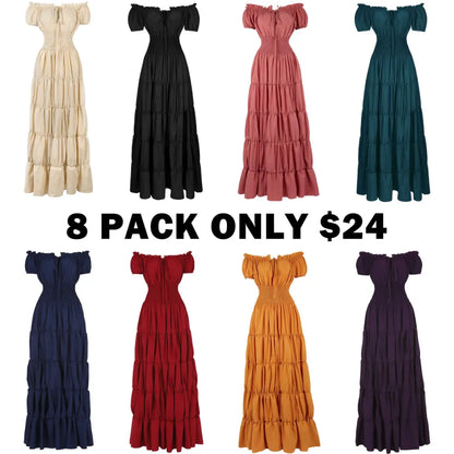 Women Medieval Irish Under Dress Retro Gown