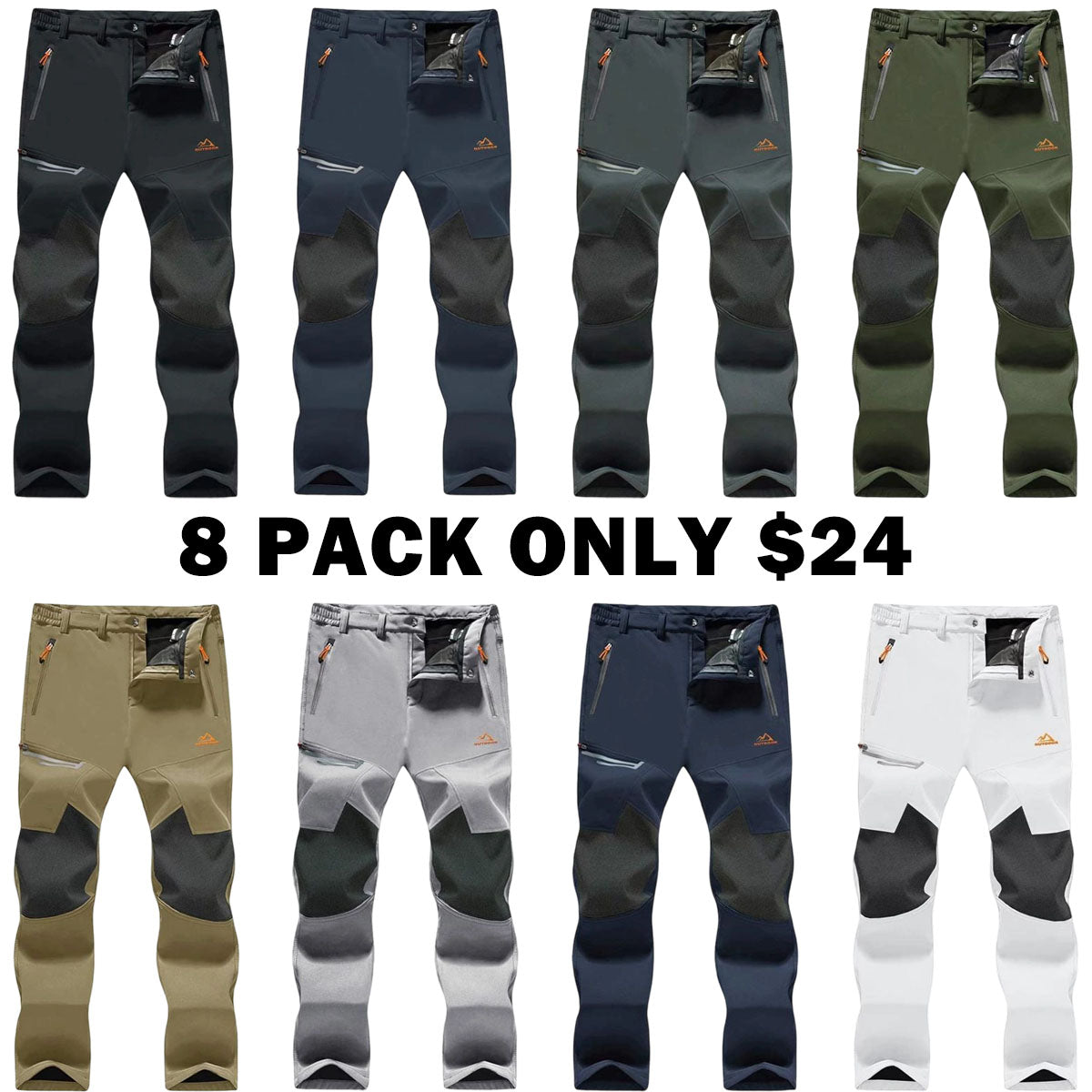 Men's Winter Fleece Lined Ski Snow Pants
