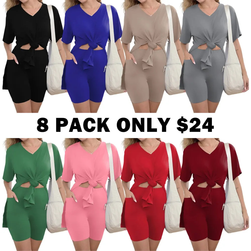 Plus Two Piece Outfits for Women With Pockets