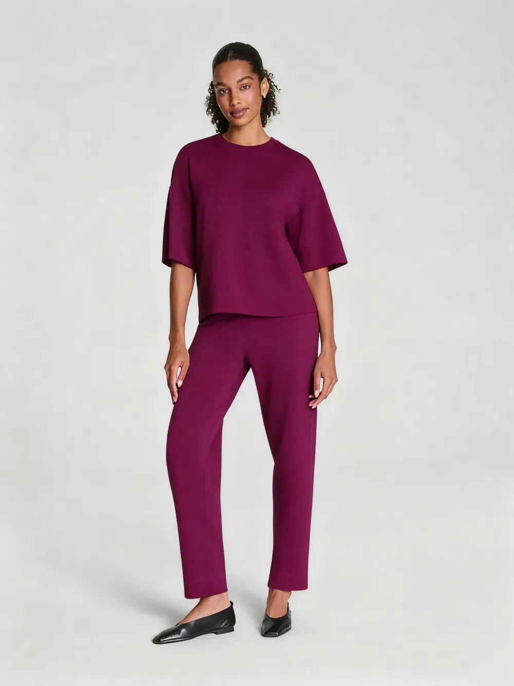 Relaxed Tee +Slim Straight Pant- 2 Piece Set