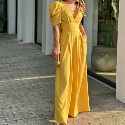 Puff Sleeve Jumpsuit