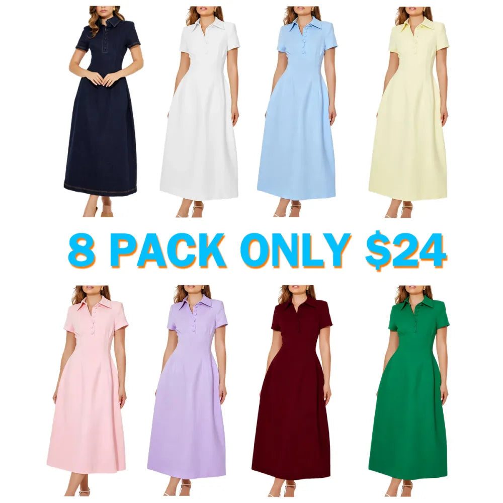 The Ultimate Muse Collared Midi Dress