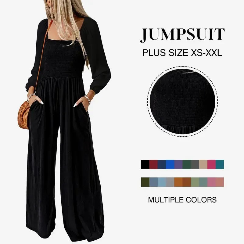Women's Casual Loose Overalls Jumpsuits