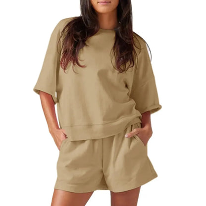 Oversized Cropped Tracksuit Sets