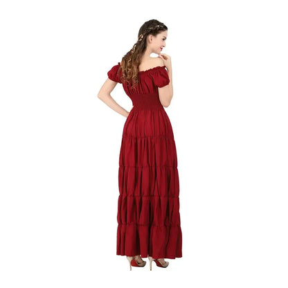 Women Medieval Irish Under Dress Retro Gown