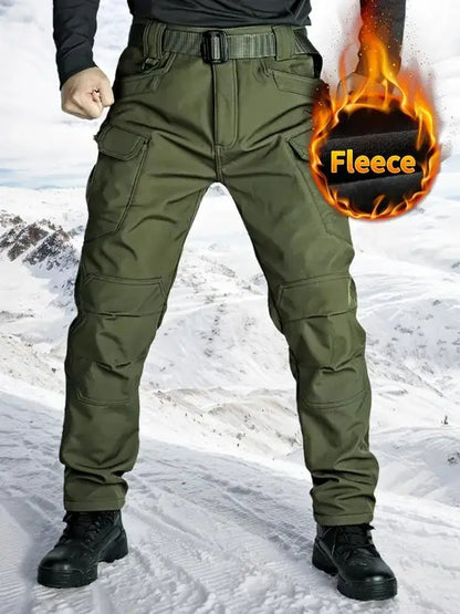Men's Windproof Fleece-Lined Tactical Pants