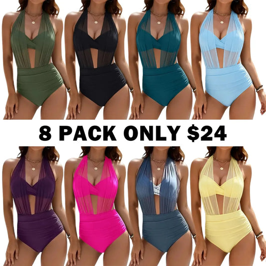 Women‘s Bikini High Waisted Sets Tummy Control Swimsuits