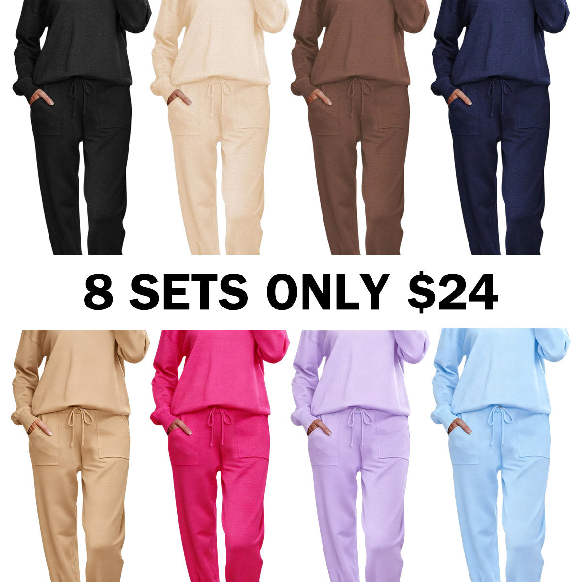 Long Sleeve Knit Loungewear Set