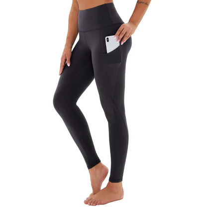 Women's High Waisted Tummy Control 4/8 Pack Leggings with Pockets