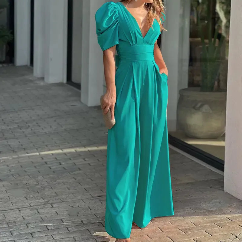 Puff Sleeve Jumpsuit
