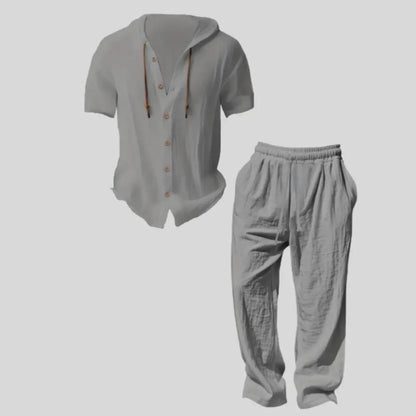 Men’s lightweight two-piece set with a hood