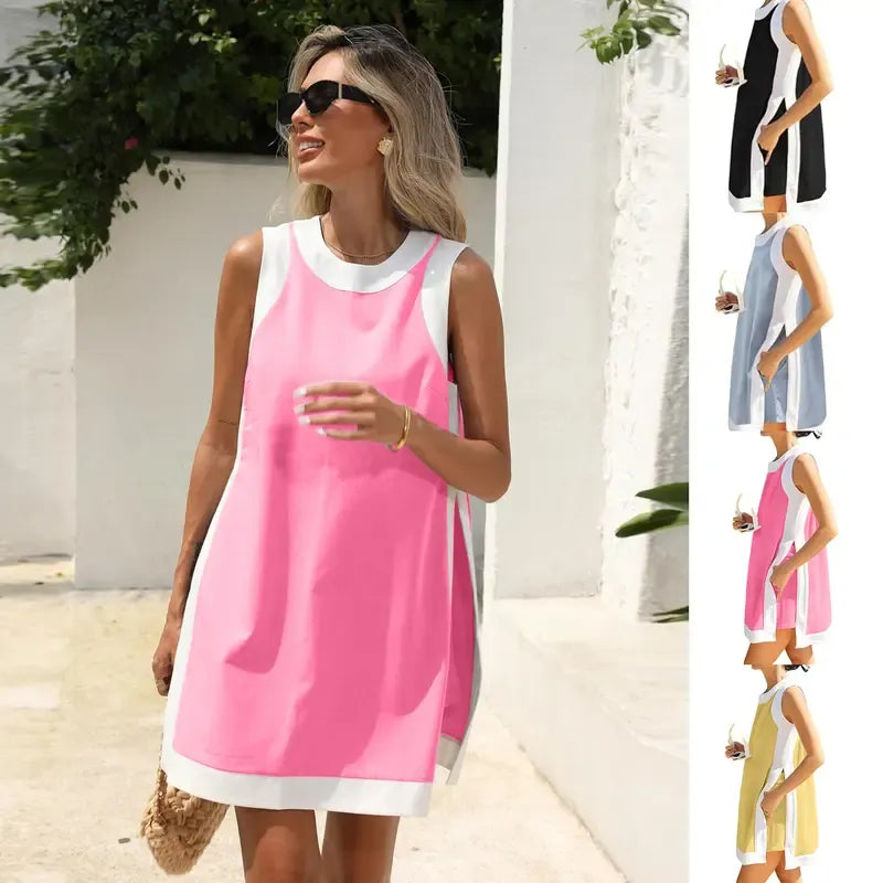 Women's Casual Color Block Two Piece Sets