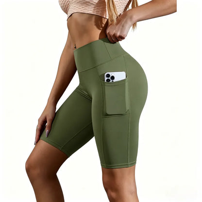 High Waist Athletic Yoga Shorts