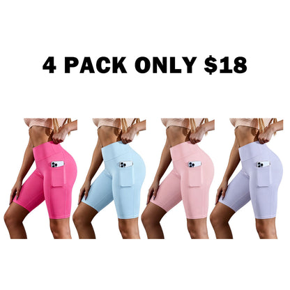 High Waist Athletic Yoga Shorts
