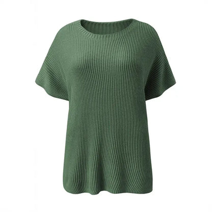 Oversized Cozy Ribbed Knit Top