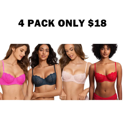 Women's Sexy Lace Push Up Plus Size Bra