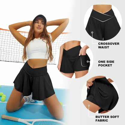 Flowy Running Shorts with Pockets