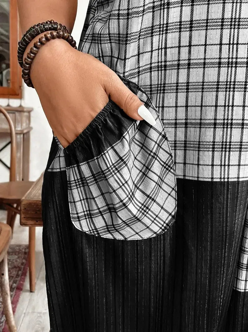 Plus Size Jumpsuit, Casual Comfy Sleeveless Jumpsuit