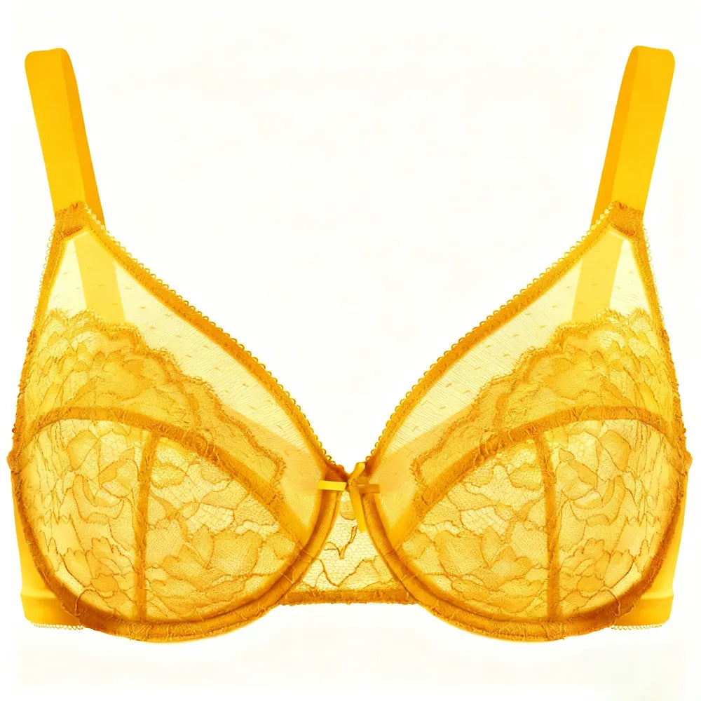 Enchante Floral Lace Plus Size Full Coverage Bra