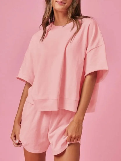 Oversized Cropped Tracksuit Sets